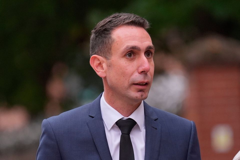 Former Premier League referee David Coote arrives at Nottingham Crown Court where he is charged with making an indecent image of a child. Photo: Joe Giddens/PA Wire